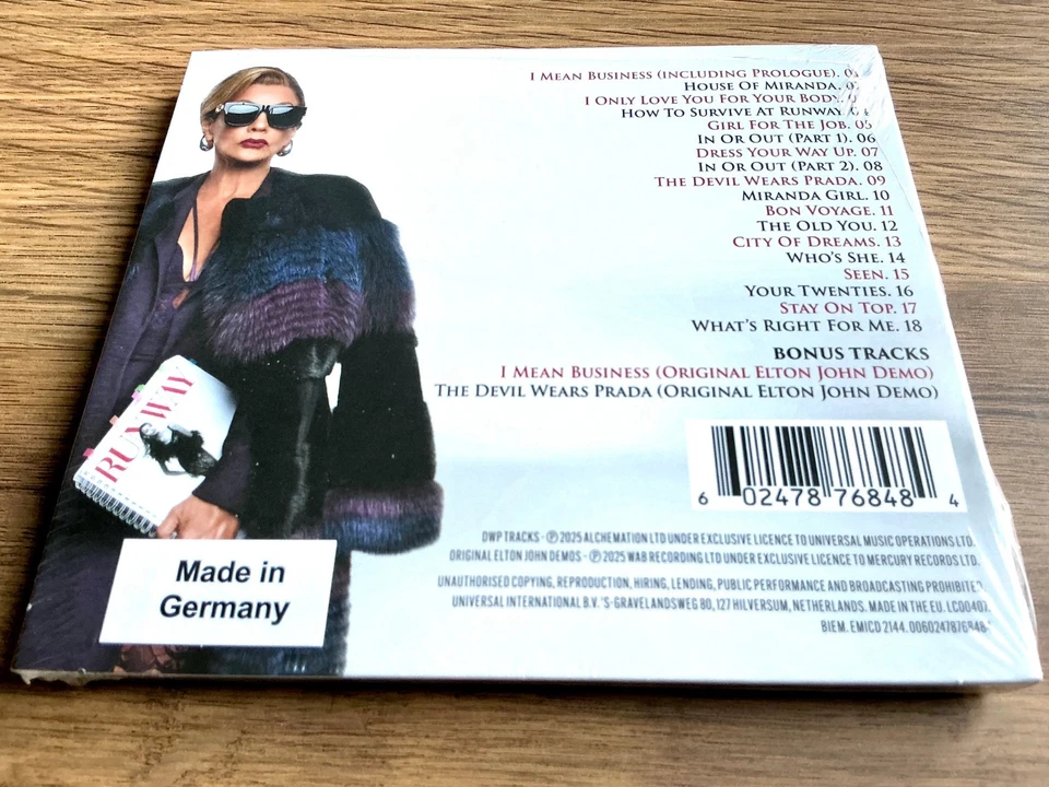 The Devil Wears Prada - A New Musical (Original West End Cast)  NEW CD Album - Image 3 of 4