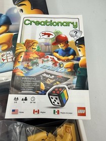 LEGO 3844 Creationary Game COMPLETE 2010 Building Challenges Cards Retired VGC