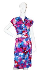 Maggy London Multicolor Floral Print Dress Sz 6   128 160