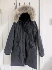 Authentic Canada Goose KENSINGTON Down Parka Womens 2506L Sz M NAVY
