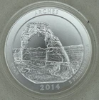 2014-P Arches National Park 5 oz Silver Quarter .999 Fine ATB US Mint Satin