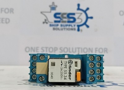 Finder Type 55.34 Relay With Scoket 24VAC 5A 250V