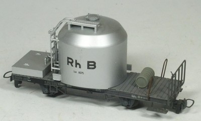 H0e Zement-Transportwagen Uce 8075 RhB Bemo 2252 TOP !
