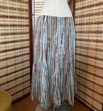 Vintage Low Rise Watercolor Mesh Midi Skirt Whimsigoth Fairy Cottage Core