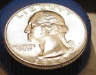 1964 Uncirculated Quarter 90%  Silver Blazing Luster STACKERS DELIGHT #604 ~ 12