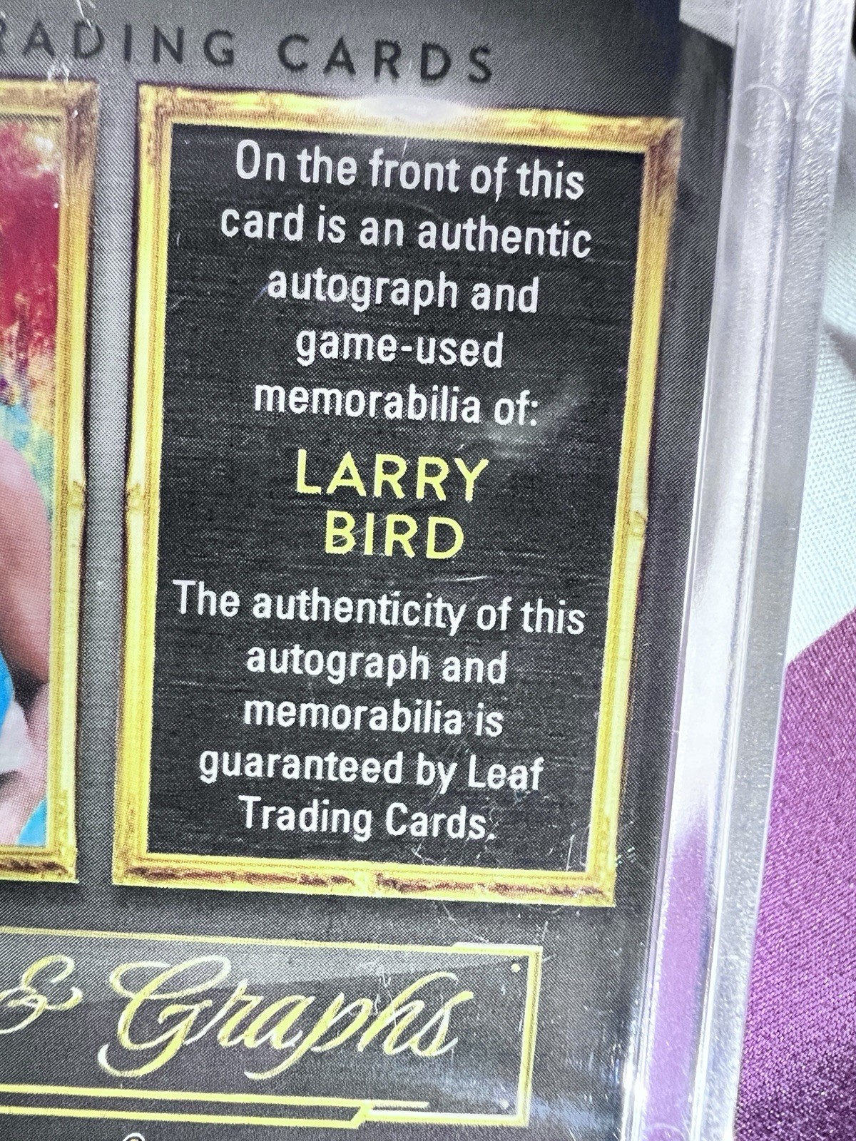 2026 Leaf Art of Sport Larry Bird Auto Game Used Jersey 12/15 Arts & Graphs view 11