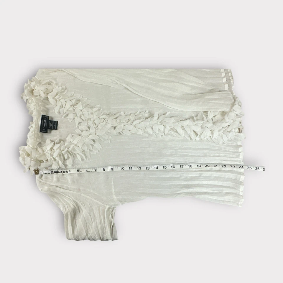 Elementz Mujer L De Colección Y2K Gasa Top Botón Hada Capricho Blanco Foto 4 de 4