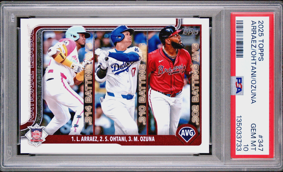2025 Topps Series 1 - League Leaders Shohei Ohtani, Marcell Ozuna