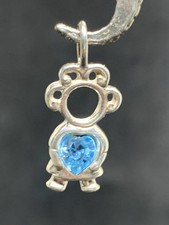 Sterling Silver Birthstone Baby Charm