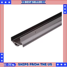 1.75x36 in. Bronze U-Shaped Door Bottom Seal with Drip Cap Weatherproofing (1pc)