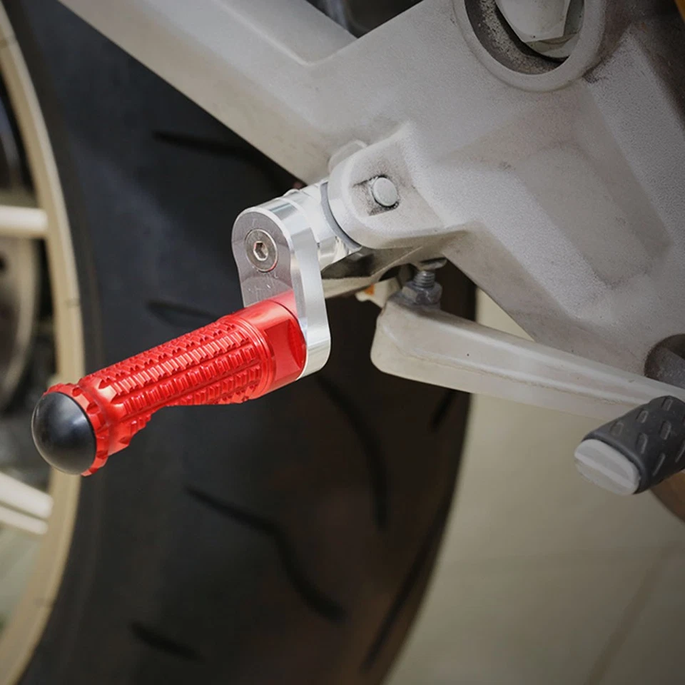 MPRO 1 inch Riser Red Front Foot Pegs For Ducati GT 1000 /Touring All Year - Image 4 of 4