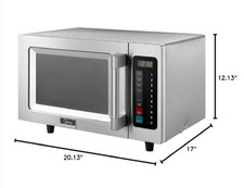 NSF   Midea 1025F1A 1000W  Commercial Microwave Oven, 0.9 Cu Ft, Touch Pad Good