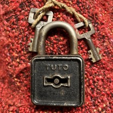 Old Tuto Padlock with two keys