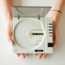 Syitren R300 Bluetooth Portable Retro CD Player Desktop Fiber Output Home White