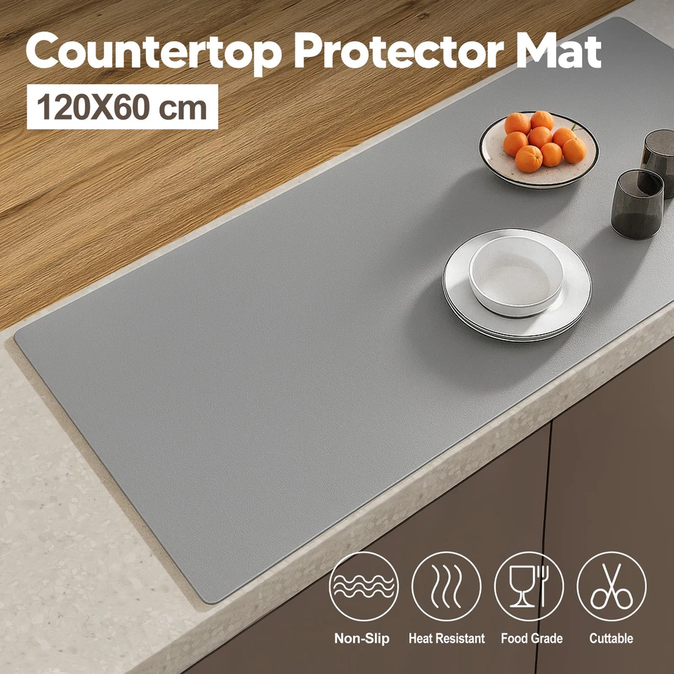Silicone Protector Mat Kitchen Countertop Heat Resistant Mat Placemat 120x60cm