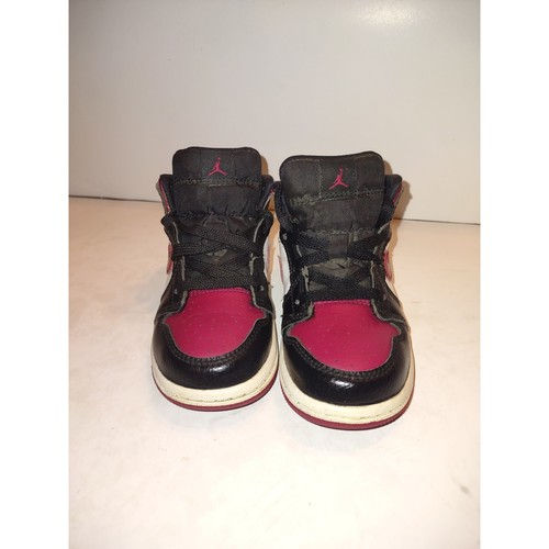 Nike Air Jordan 1 Retro Toddler Athletic Sneakers Size 8C Black Sport 640735-066 - Picture 3 of 8