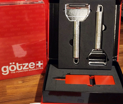 【新品未開封】Peelers V3【美品】 New GOTZE Peelers Set 3 Piece Premium Grade Pro Chef Vegetable