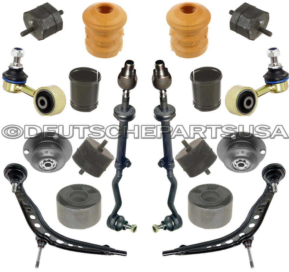 BRAZO DE CONTROL BARRA DE AMARRE MOTOR MONTAJE PUNTAL para BMW E30 325i KIT DE SUSPENSIÓN 18 Foto 3 de 4