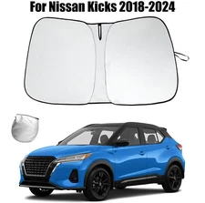 Car Windshield Sun Shade Foldable Visor UV Block Cover For Nissan Kiks 2018-2024