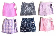 Croft  Barrow Skorts Skirts w/Shorts Stretch Cotton  Denim Jean Sz 4 -14