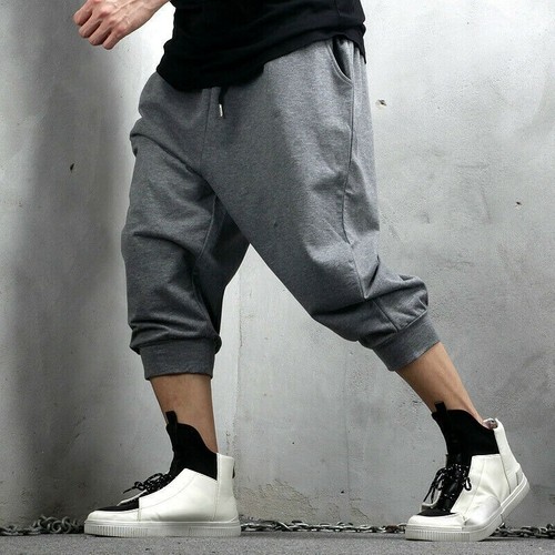 Uomo Cavallo Basso Corto Pantaloni Hip Hop Harem Larga Pantaloncini Sport  Danza | eBay
