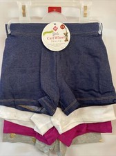 Member's Mark 4 Pack of Girls Cart Wheel Shorts Size 7/8 Multi Colors Stretch
