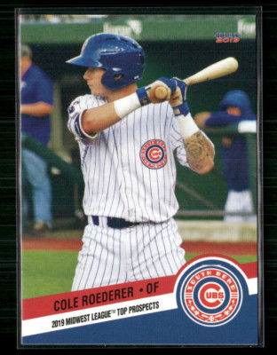 Cole Roederer 2019 Midwest League Top Prospects Set