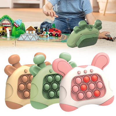Quick Push Bubbles Game Console Decompression Whack-a-mole Fidget Sensory Toy