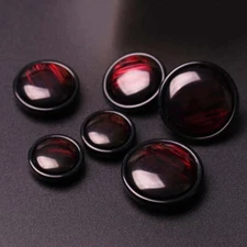 6pcs Resin Buttons Round Shank Button for DIY Jacket Trench Coat Sewing Clothing