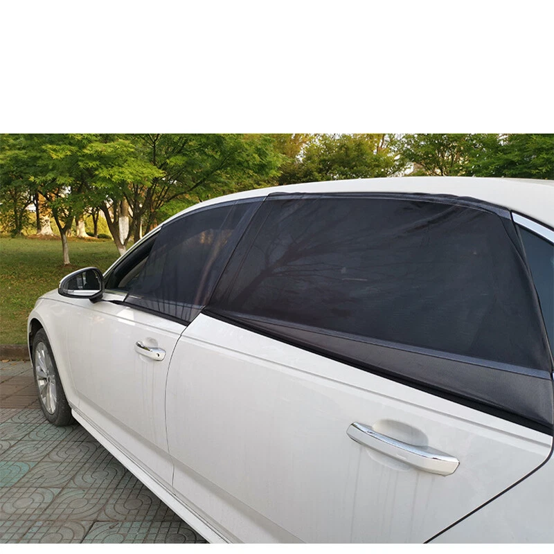 2PCS For Car Side Window Sun Visor Shade Mesh Cover Shield Sunshade UV Protector - Image 2 of 4