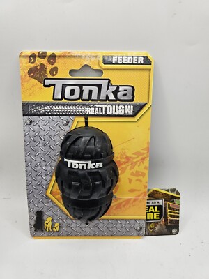 Tonka Tri-Stack Tread Feeder Dog Toy, Lightweight, Durable and Water Resistant,