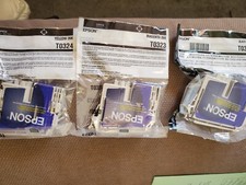 LOT of 3 Epson ink Cartridges T0321 T0323 T0324 Black Magenta Yellow  bags 
