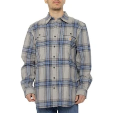 Carhartt Men's 105947 Loose Fit Heavyweight Flannel Long-Sleeve Plaid Shirt 3XL
