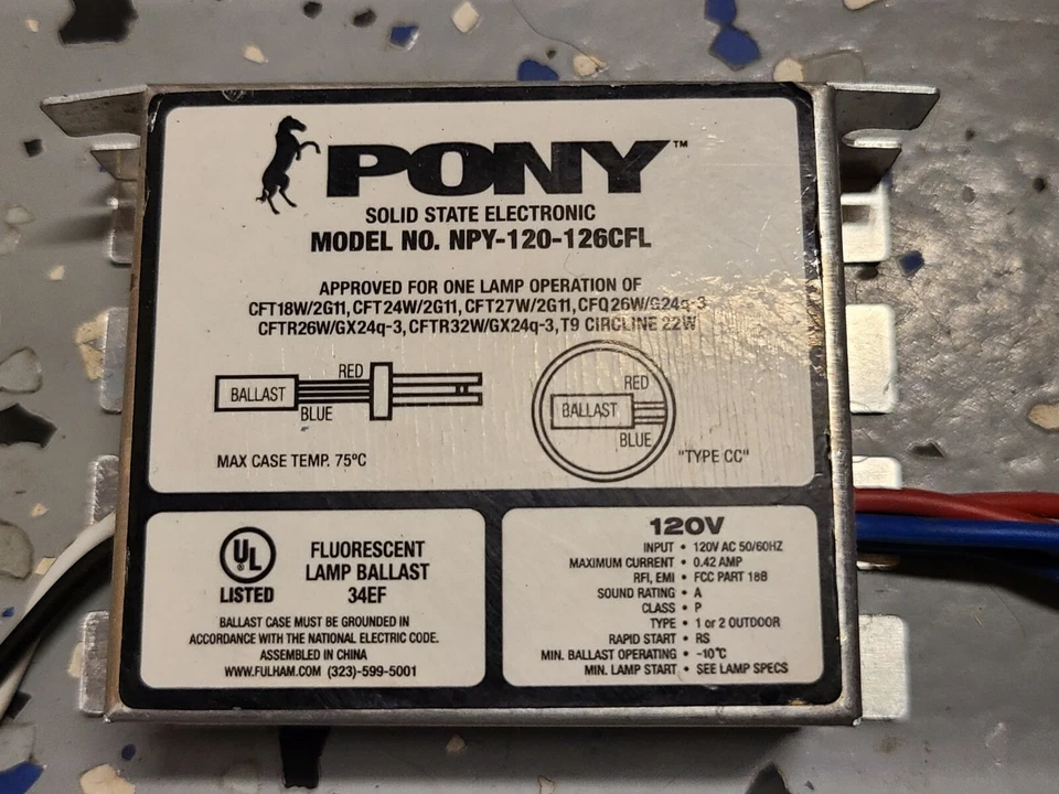 Coralife Biocube 14 galones - lastre fluorescente compacto - pony NPY-120-126CFL Foto 2 de 2