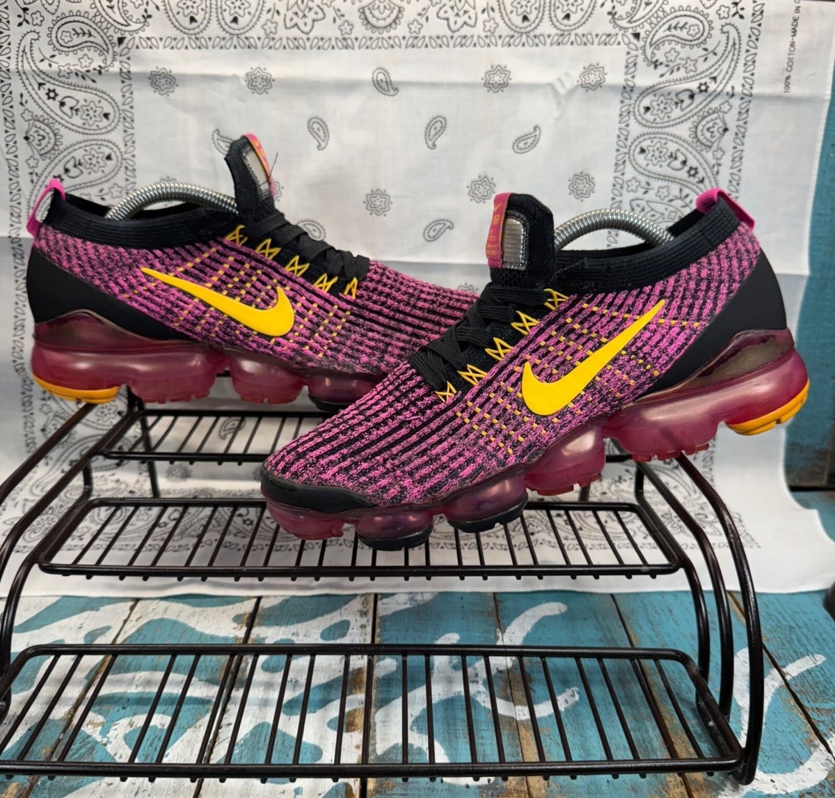nike vapormax orange and purple