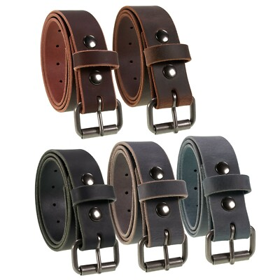 #ad Men#x27;s Buffalo Leather Belt 1 1 4quot; width Handmade in the USA By Amish $39.99
