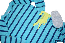 K9 WOW CARTER'S Boys 4T ALLIGATOR Lightweight Polyester Sleeper Footed Pajamas