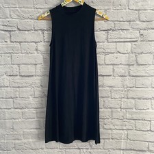 Madewell Women's Black Mockneck Swingy Tank Dress Size XXS