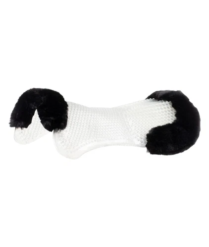 Therapeutic gel shaped padded saddle pad with ecological wool border Acavallo 