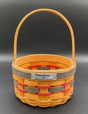 Longaberger 1997 Inaugural Basket Stationary Single Handle.