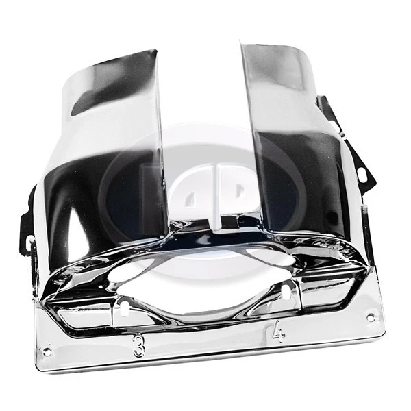 DUAL PORT CHROME CYLINDER HEAD COVER TIN VOLKSWAGEN T1 BUG T2 BUS GHIA THING - Image 2 of 3