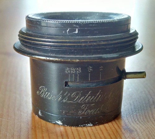 Busch's Detective Aplanat Nr. 2A Focus 5 Zoll (f/6) Antik Messing Objektiv - 38 mm Halterung - Bild 3 von 13