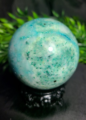 Large 70mm 425g Beautiful A++ Quantum Quattro Chrysocolla Sphere Crystal Ball - Picture 12 of 24