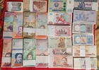Lot of 12 Different Foreign PAPER MONEY BANKNOTES WORLD CURRENCY  UNC  FREE SH.