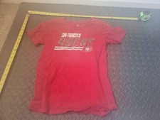 San Francisco 49ers Youth Shirt Large 14/16 sport T-Shirt Red S98