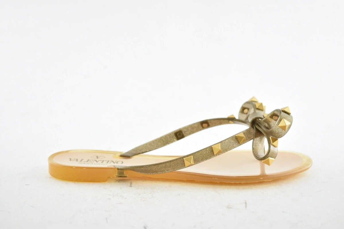Valentino studded cheap bow sandals