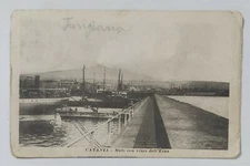 17223 1804 Postcard - Catania - pier with view of Etna - VG 1918