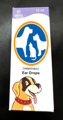 DOG CAT Ear Drops Infection Antibiotic Treatment Medicine Yeast Fungus  Itching