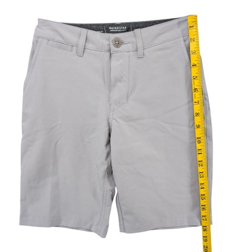 Quiksilver Union Amphibian Shorts Boys Grey Hybrid DryFlight Flat Front 9" Sz 24 - Picture 10 of 13