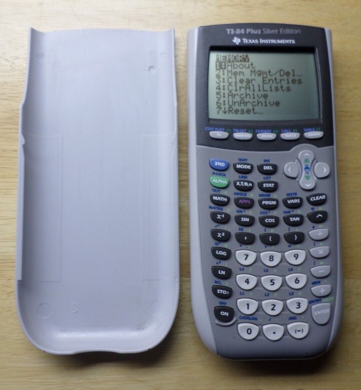 Texas Instruments TI 84 Plus Silver Edition. Graphing Calculator  P-0512S